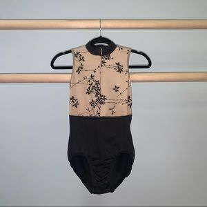 Used NATALIE MESH FLORAL LEOTARD (Medium)